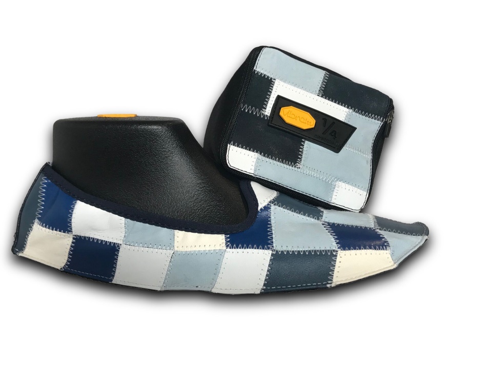Vibram Ein Viertel Recyceltes Leder Mehrfarbig